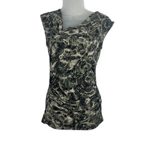 Ann Taylor Snake Print Top Sz S